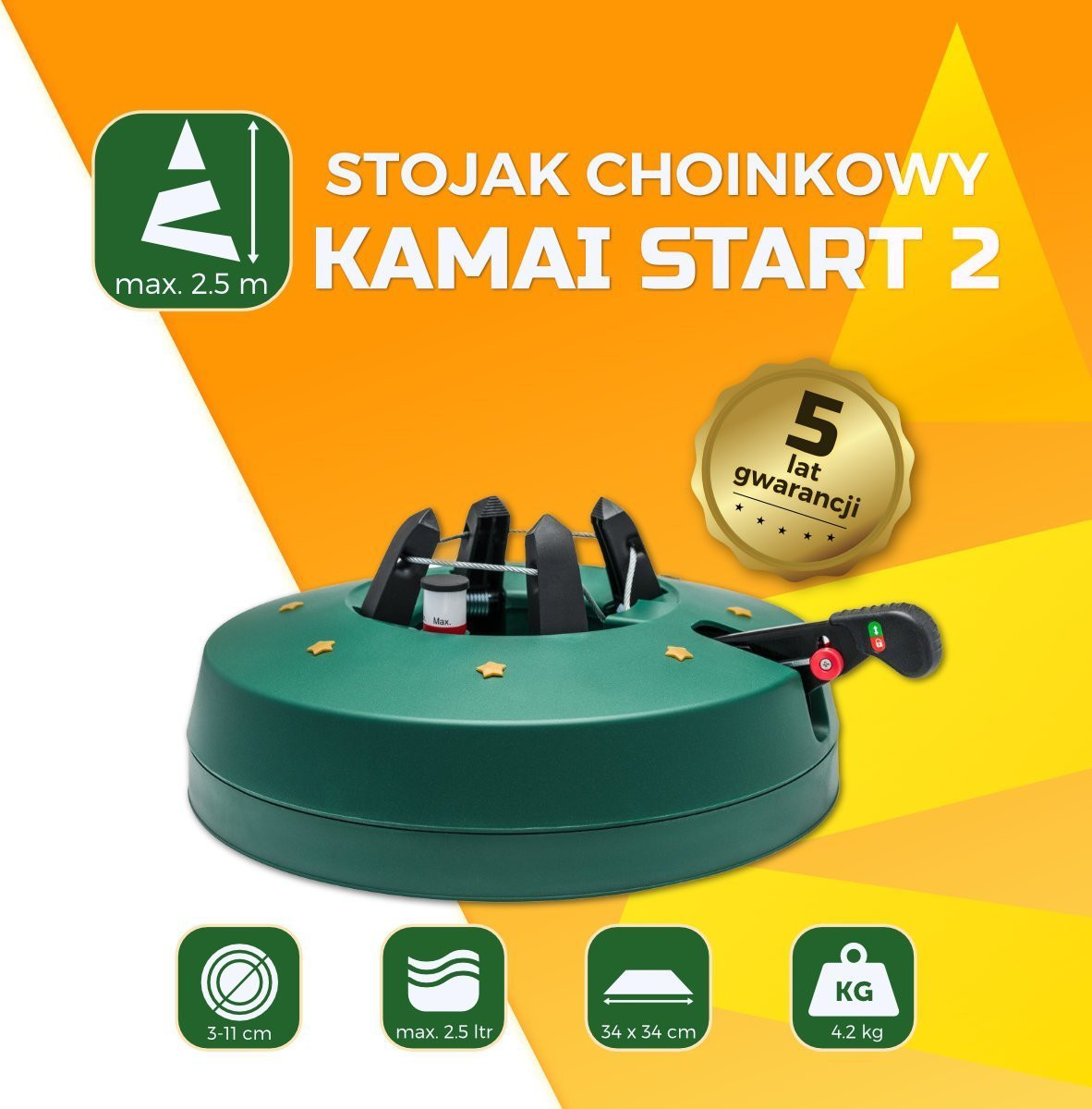 Stojak choinkowy Start 2 drzewko do 250cm